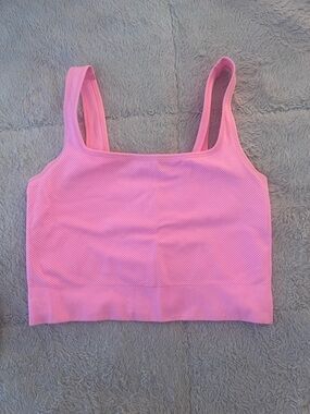 Pink Ribbed Seamless Crop Tank Bra - Women Intimates. Target. Never worn